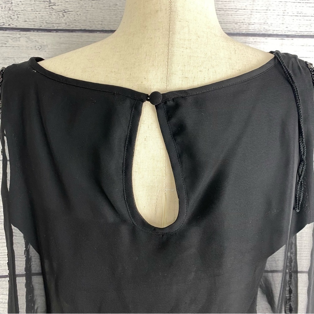 SCARLETT Nite Black Sleeveless Blouson Dress Size 8 - Picture 7 of 8
